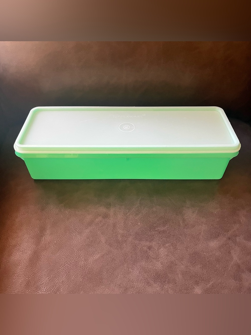 Vintage Tupperware Jadite Green Celery
Veggie Keeper Seal Lid
Rectangle #892